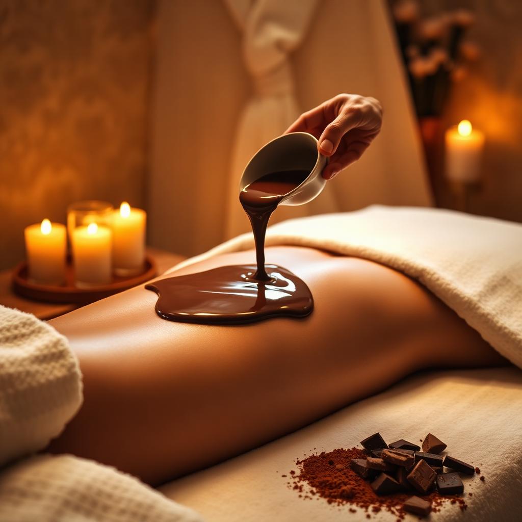 Hot Chocolate Massage mit warmer Schokolade
